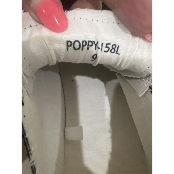 Ecko Red Poppy 158L Graffiti Slip On Laceless Sneakers Women Size 9 Black Rhino - Picture 8 of 8